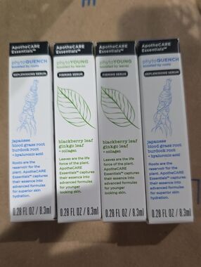 PhytoQuench / PhytoYoung Replenishing & Firming Serums - White 4 Pieces